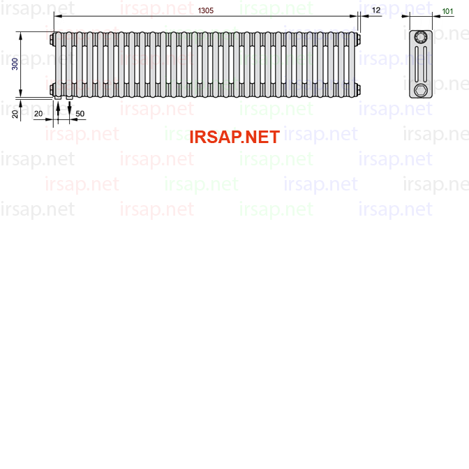 Радиатор IRSAP Tesi 30300/29 T18 CL 01